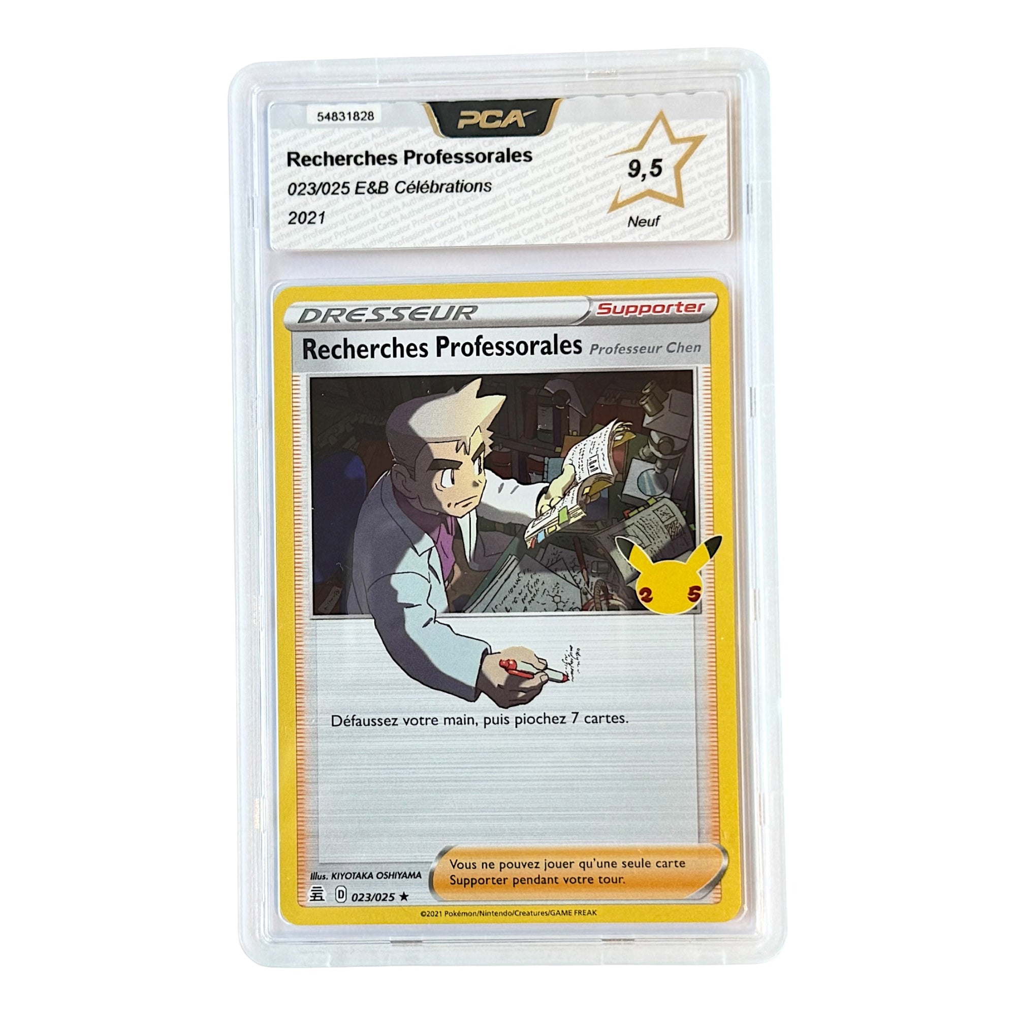 Carte gradée PCA Français Recherches Professorales Holo Célébration 25 ans