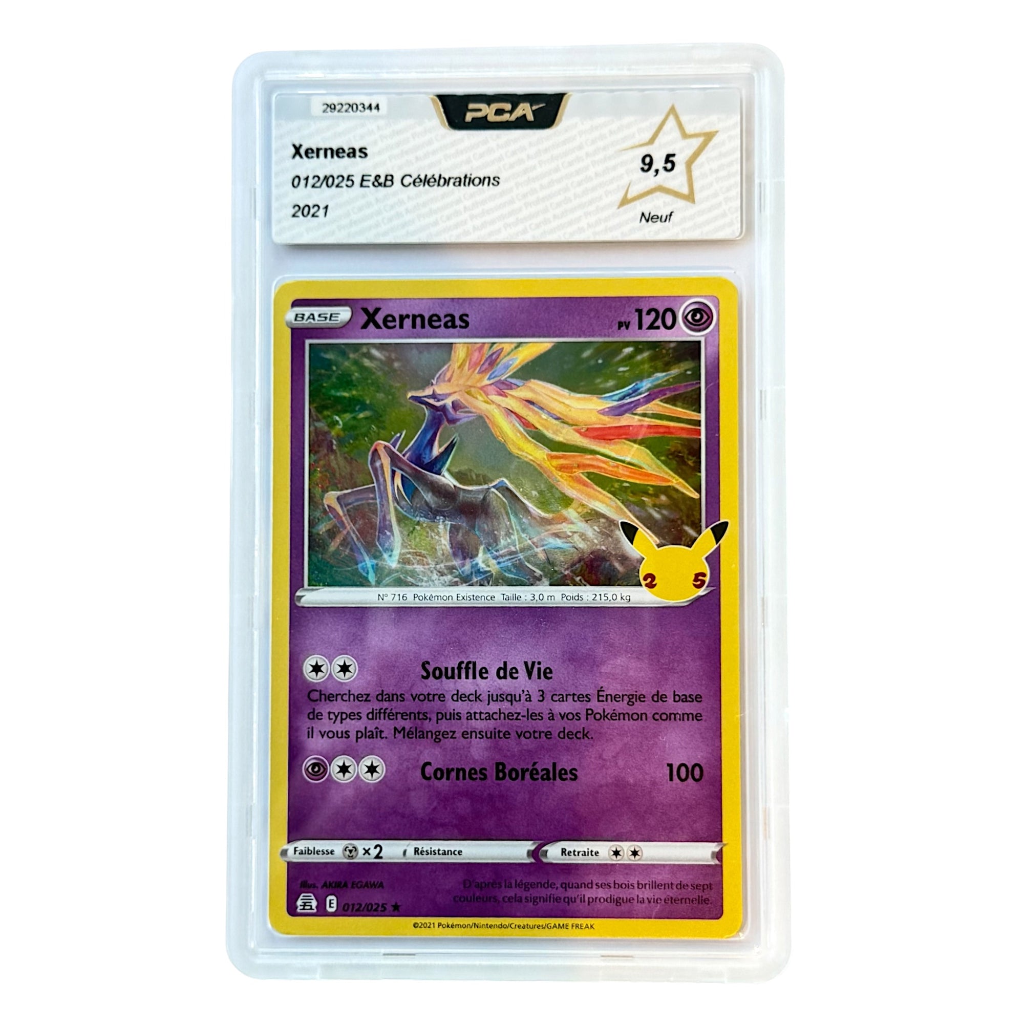 Carte gradée PCA Français Xerneas Holo Célébration 25 ans