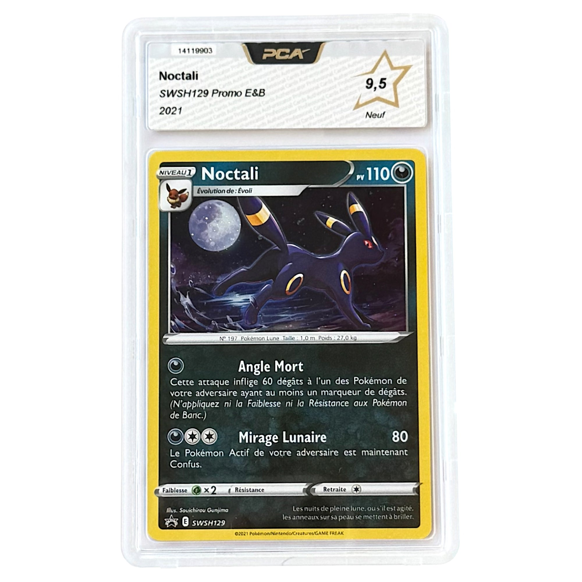Carte gradée PCA Français Noctali Holo Promo E&amp;B