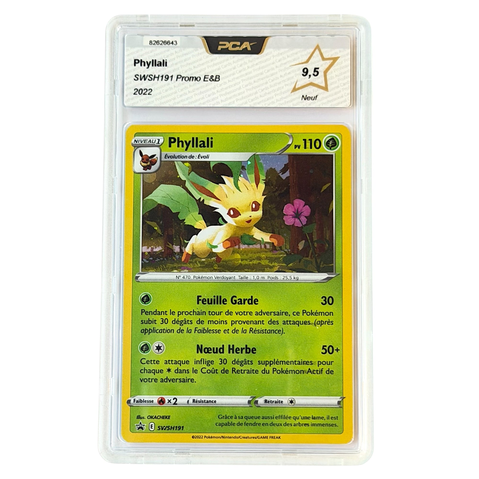 Carte gradée PCA Français Phyllali Holo Promo E&amp;B