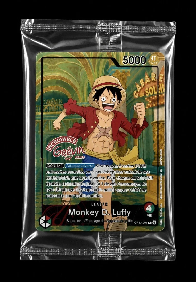 Carte promo Luffy Musée Grévin Luffy OP13-001