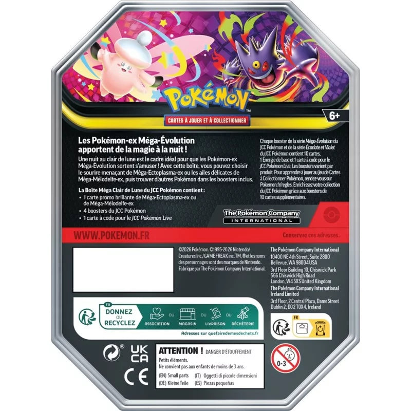 Pokébox Tin – Méga ECTOPLASMA Clair de Lune Pokémon
