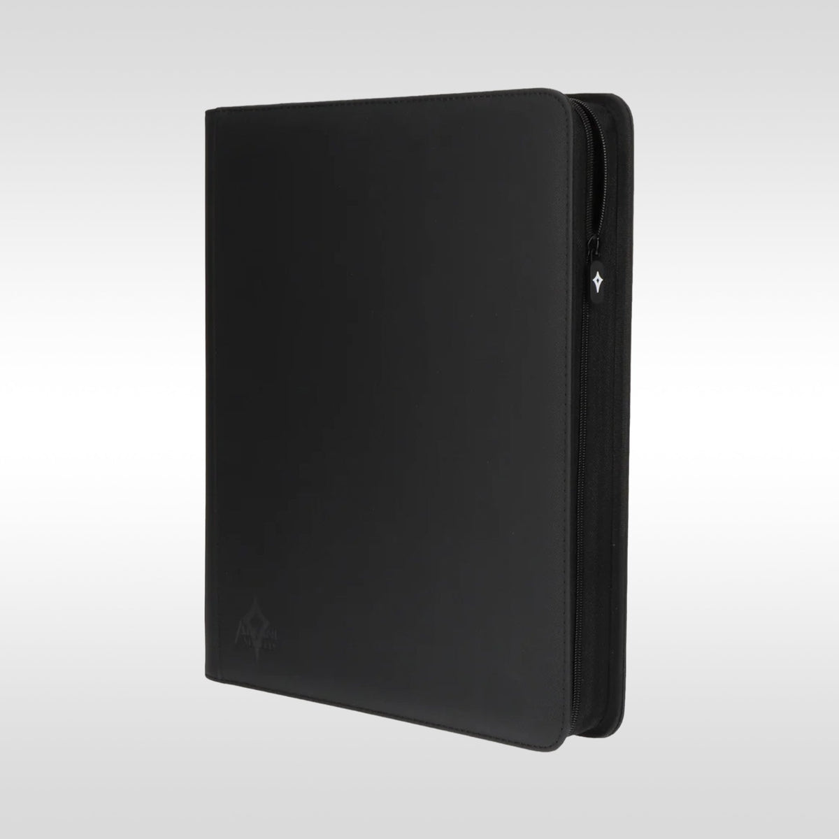 Binder premium toploader 4 cases Arkane Shield – portfolio noir vue de profil pour cartes TCG
