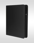 Binder premium toploader 4 cases Arkane Shield – portfolio noir vue de profil pour cartes TCG