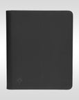 Binder premium toploader 9 cases Arkane Shield – portfolio noir zippé vue de face pour cartes TCG