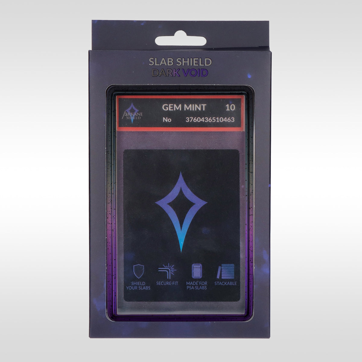 Slab Shield Dark Void Arkane Shield – packaging premium de la protection rigide pour carte gradée PSA