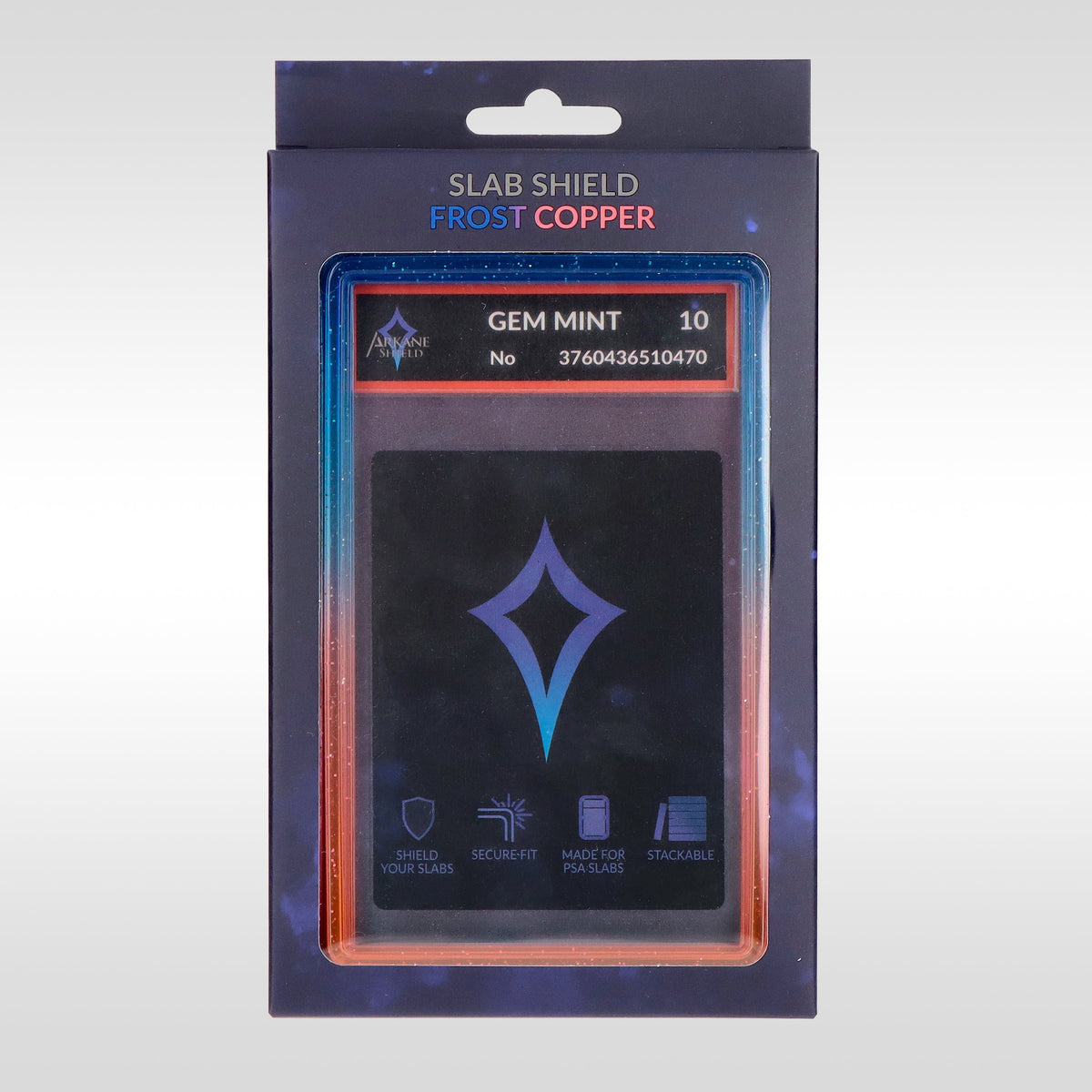 Slab Shield Frost Copper Arkane Shield – packaging premium de la protection rigide pour carte gradée PSA