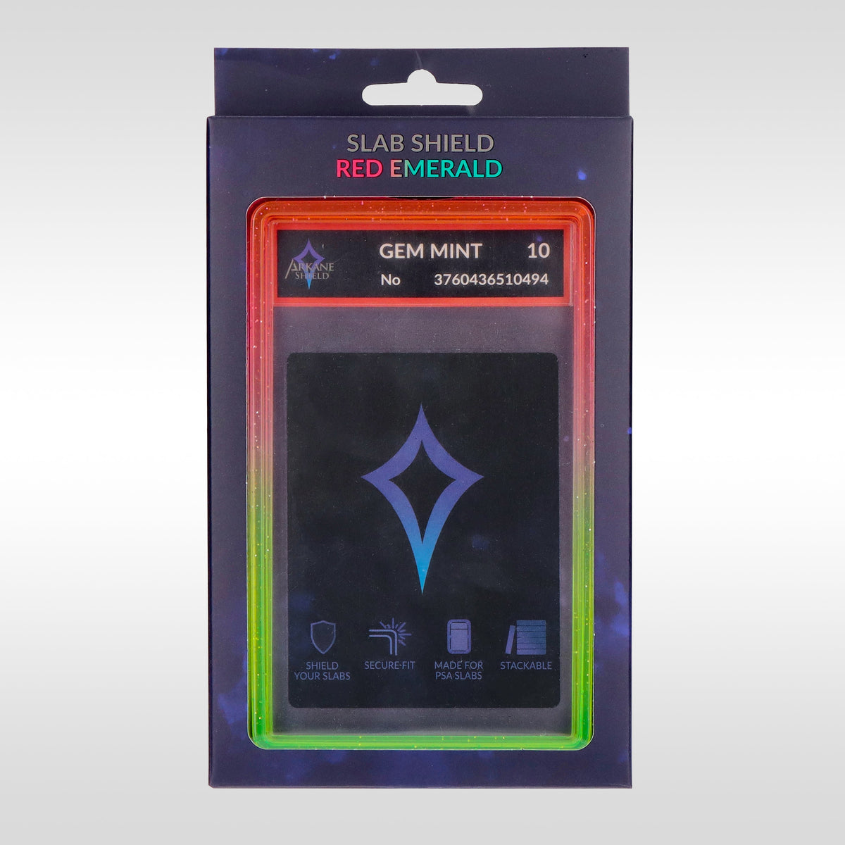 Slab Shield Red Emerald Arkane Shield – packaging premium de la protection rigide pour carte gradée PSA